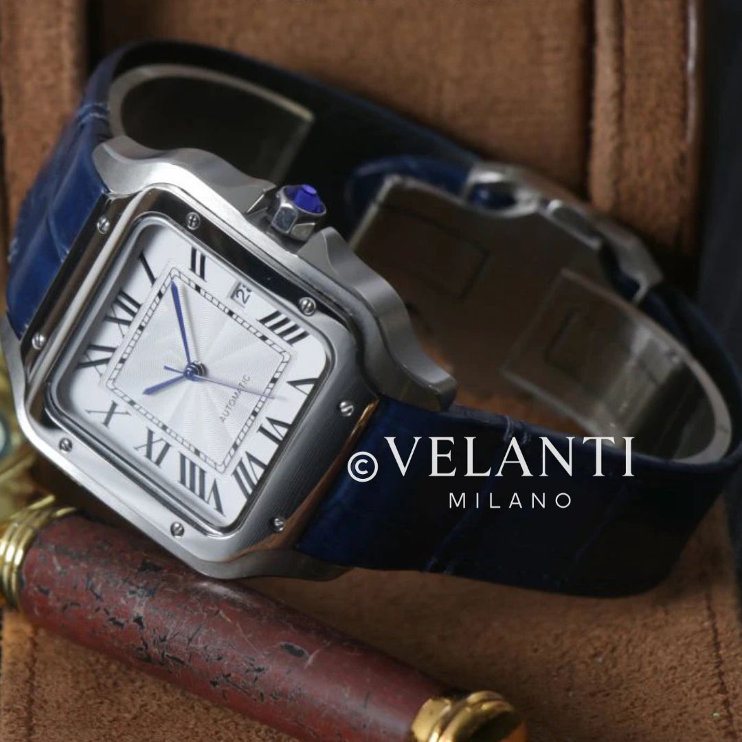 Santeiko | White Blue Leather