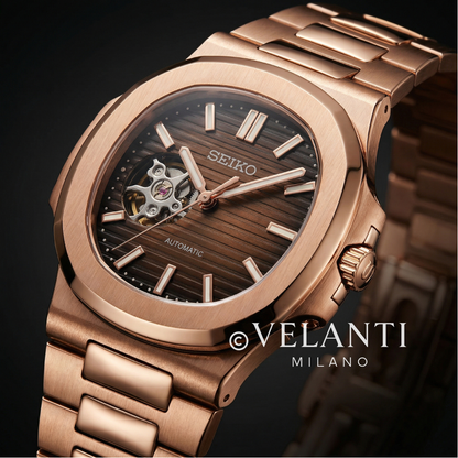 NAUTIKO | Rose Gold Chocolate Open Heart