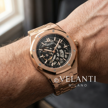 Royal Seikoak | Rose Gold Skeleton