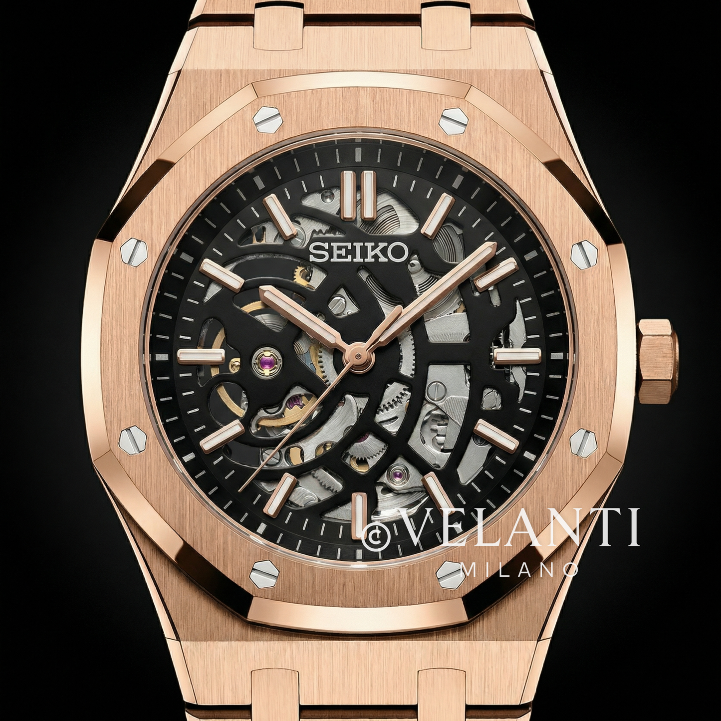 Royal Seikoak | Rose Gold Skeleton