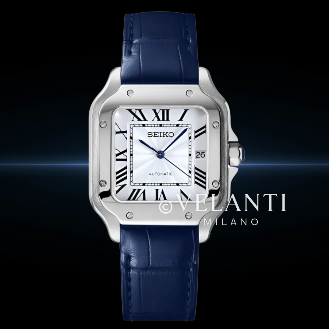 Santeiko | White Blue Leather