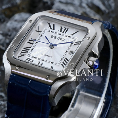 Santeiko | White Blue Leather