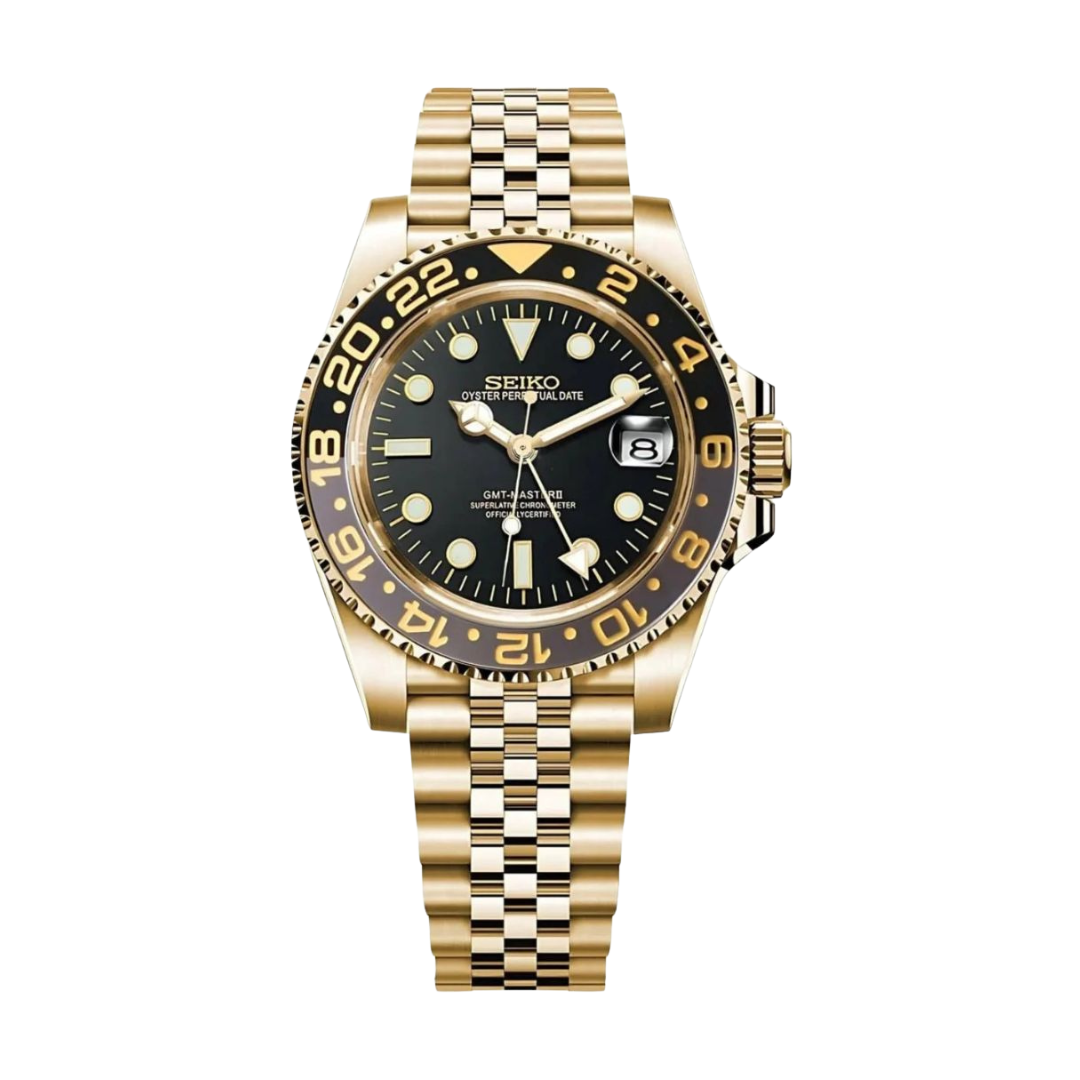 GMTeiko Gold Seiko mod watch | Velanti Milano