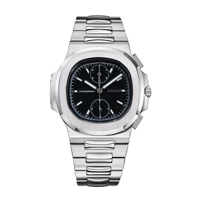 Nautiko Chrono Black Seiko mod watch | Velanti Milano