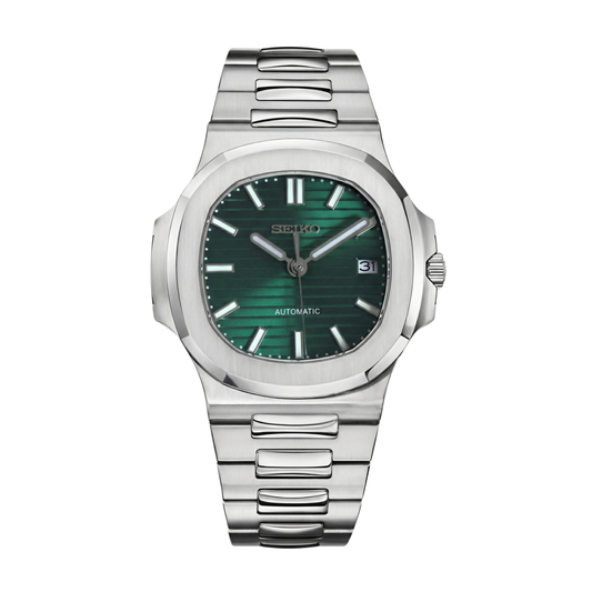 Nautiko Metallic Green Seiko mod watch | Velanti Milano