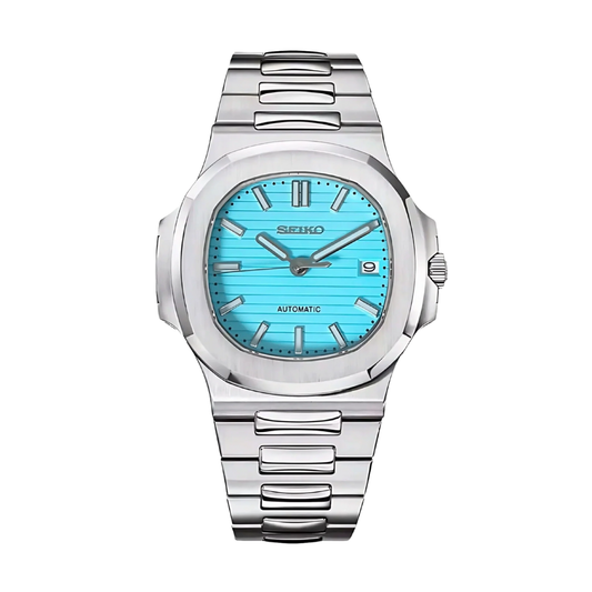 Nautiko Tiffany Blue Seiko mod watch | Velanti Milano