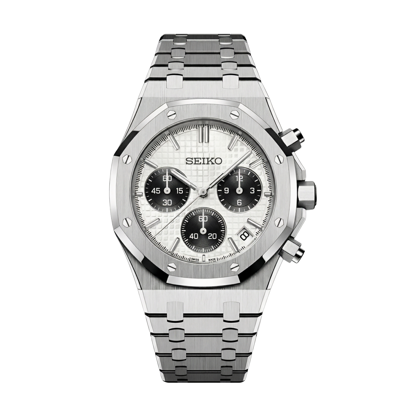 Royal Seikoak Chrono Panda Seiko mod watch | Velanti Milano