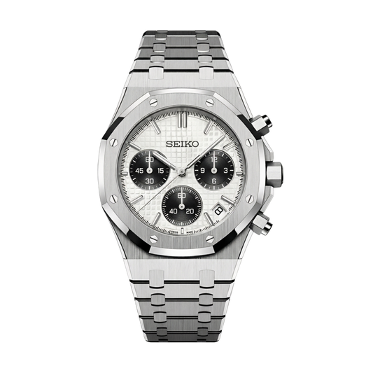 Royal Seikoak Chrono Panda Seiko mod watch | Velanti Milano