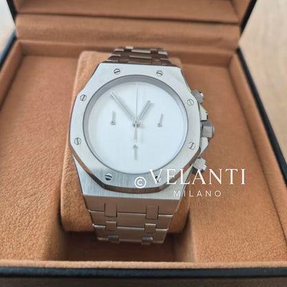 Royal Seikoak | Chrono Silver Minimalist 