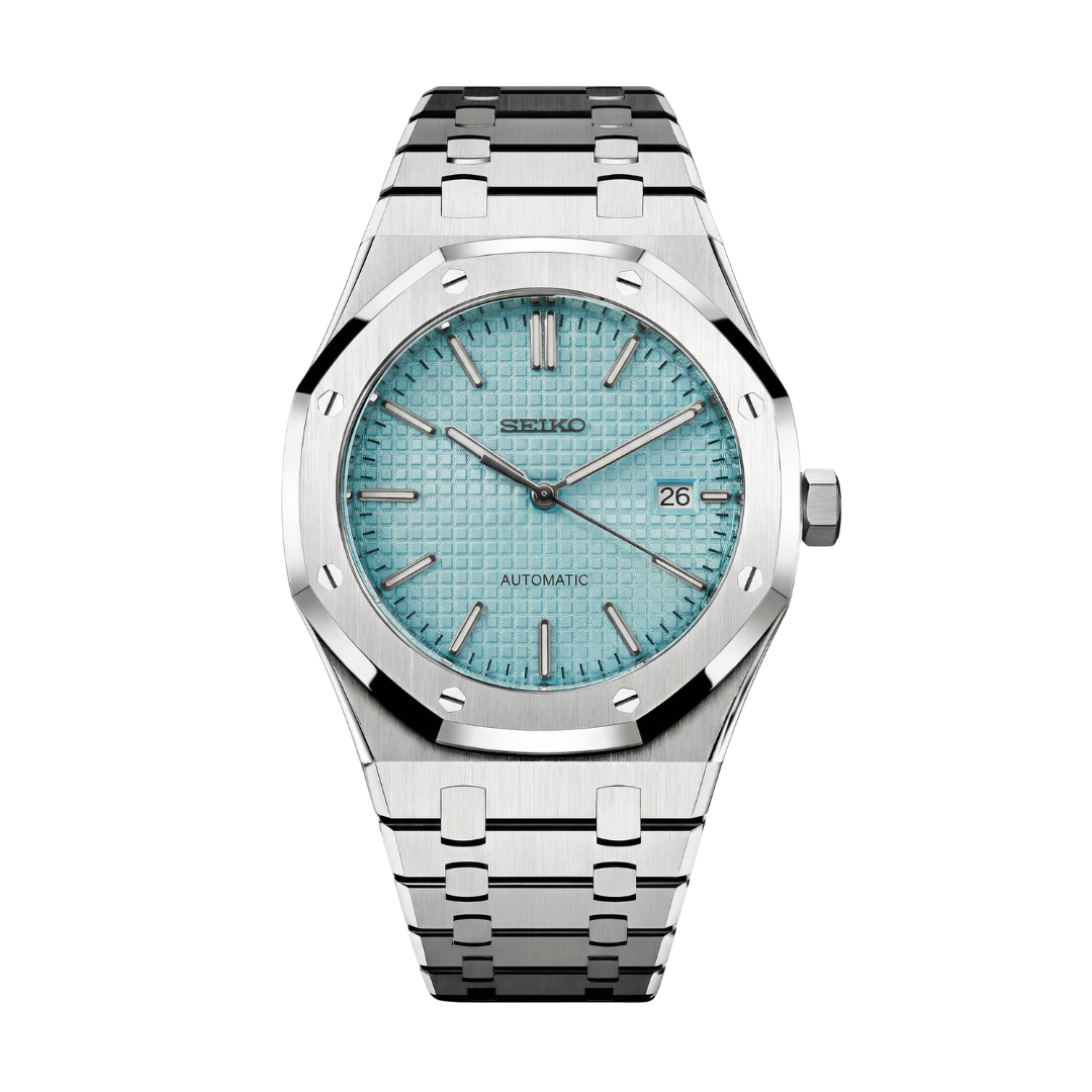 Royal Seikoak Ice Blue Seiko mod watch | Velanti Milano