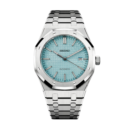 Royal Seikoak Ice Blue Seiko mod watch | Velanti Milano