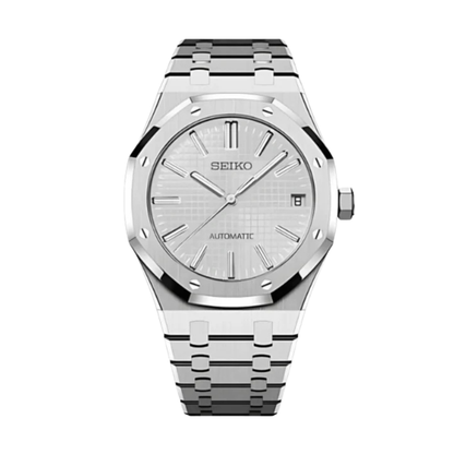 Royal Seikoak White Seiko mod watch | Velanti  Milano