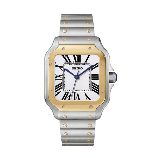 Santeiko Gold Silver Seiko mod watch | Velanti Milano