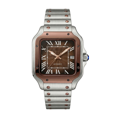 Santeiko Rose Gold Brown Seiko mod watch | Velanti Milano
