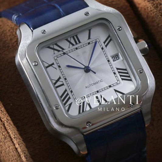 Santeiko | White Blue Leather