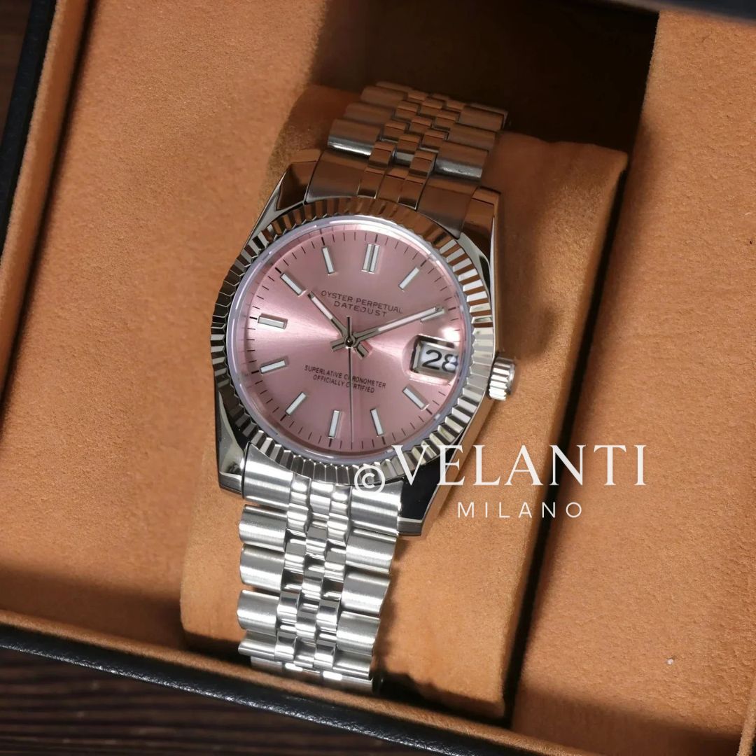 Seikojust Pink Seiko mod watch | Velanti Milano