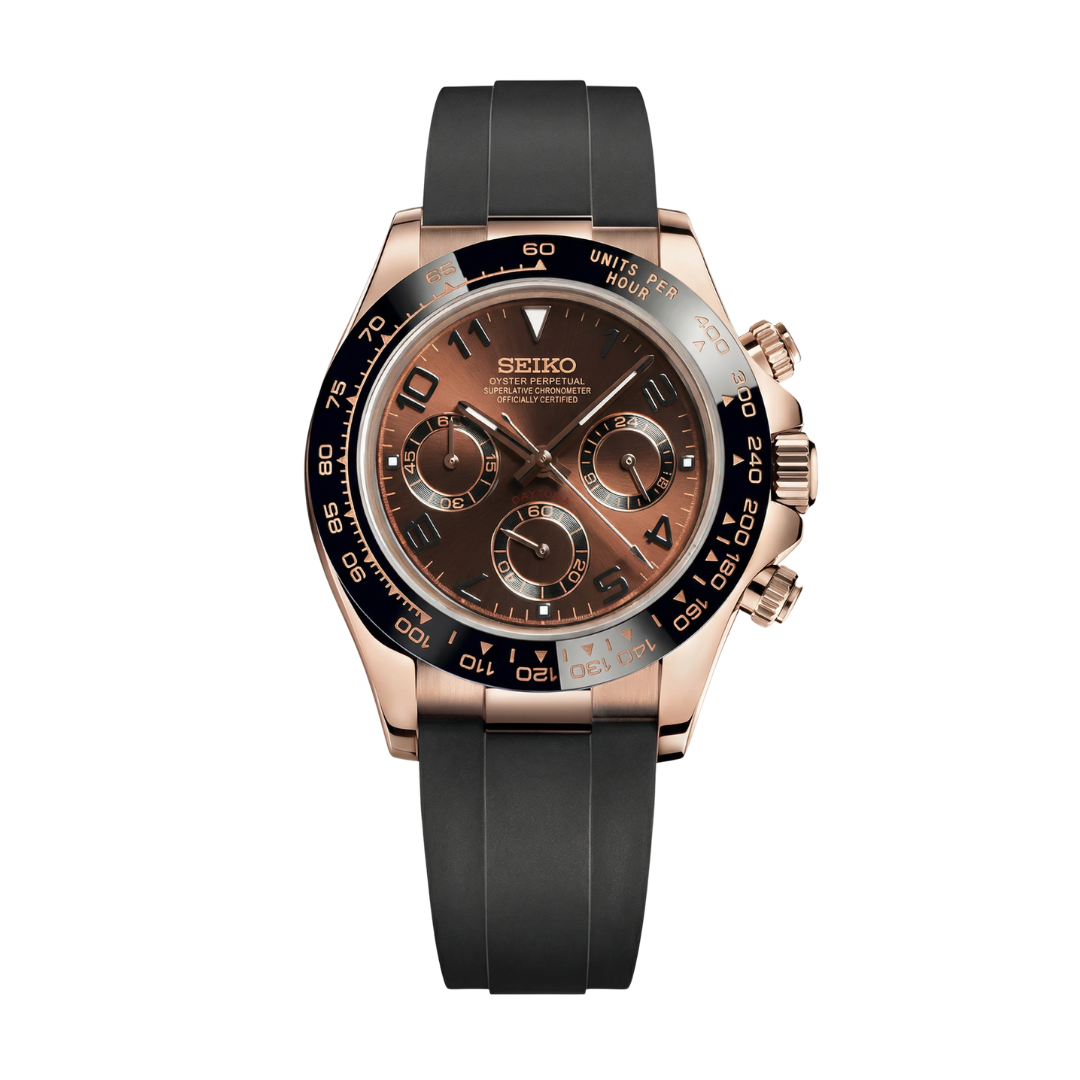 Seitona Chocolate Seiko mod watch | Velanti Milano