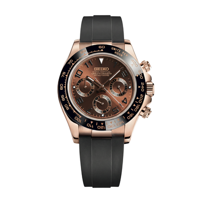 Seitona Chocolate Seiko mod watch | Velanti Milano
