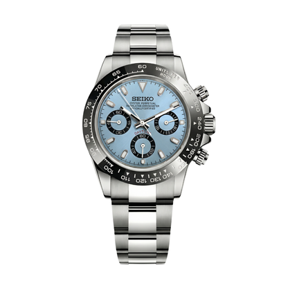 Seitona Ice Blue Seiko mod watch | Velanti Milano
