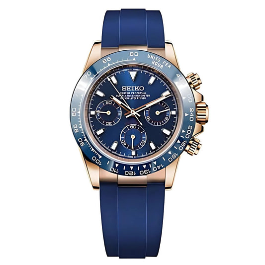 Seitona Royal Blue Seiko mod watch | Velanti Milano