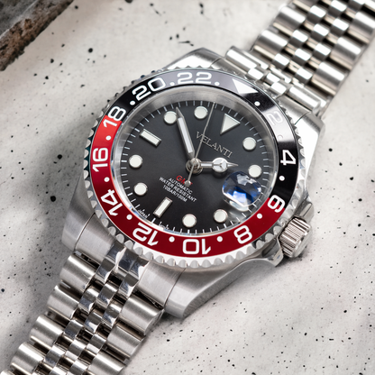 GMT-style custom mod watch, Velanti Milano Gmtvel Coke, product photo 4