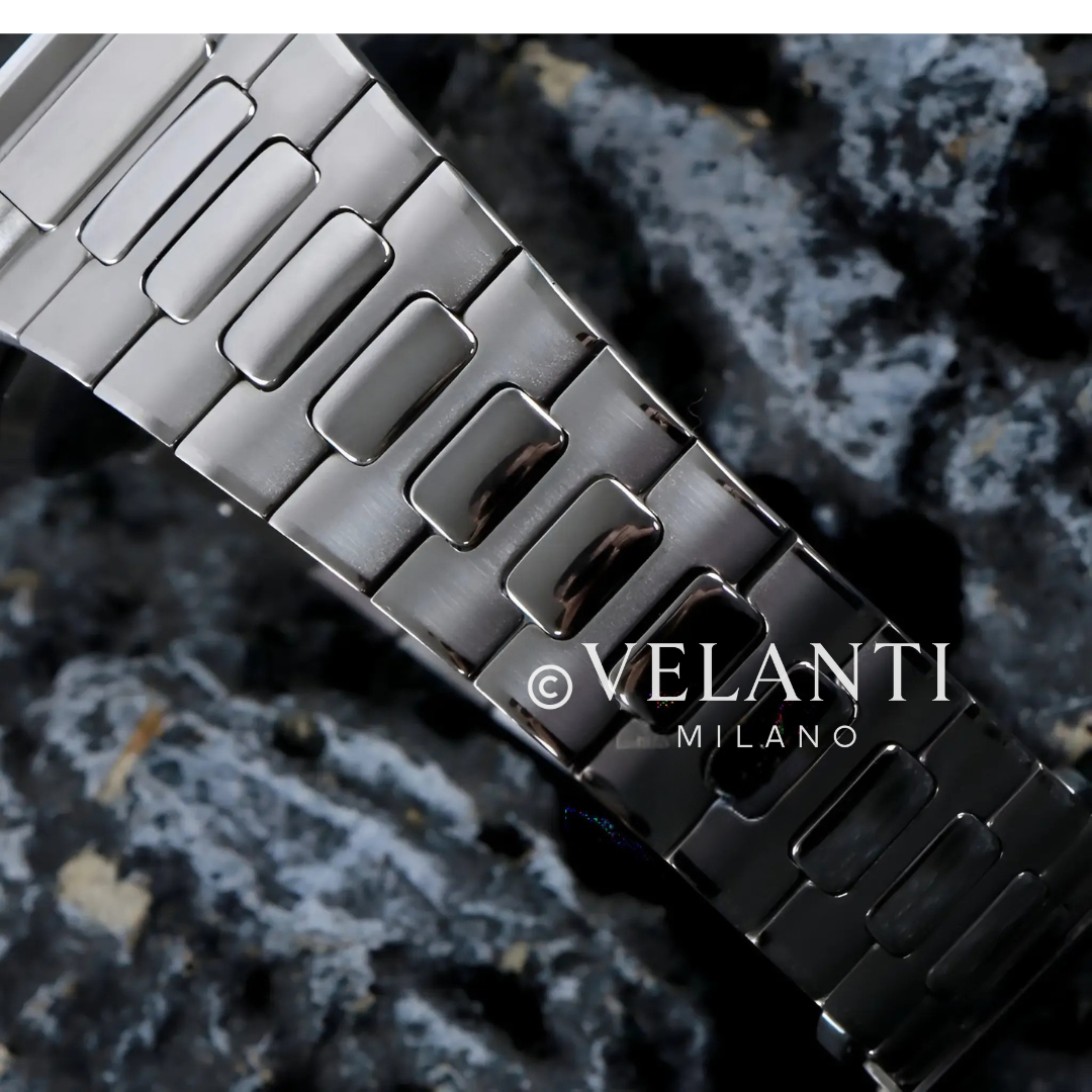 Nautilus-style custom mod watch, Velanti Milano Nautvel Royal Blue, product photo 5