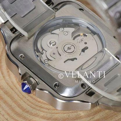 Santos-style custom mod watch, Velanti Milano Santvel White, product photo 6