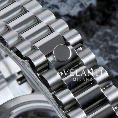 Datejust-style custom mod watch, Velanti Milano Veljust Daydate Mint Green, product photo 3