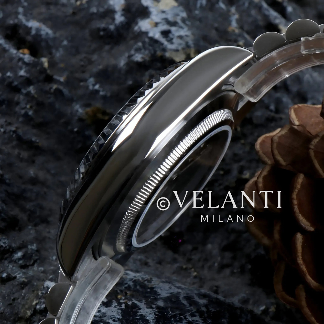 Datejust-style custom mod watch, Velanti Milano Veljust Daydate Royal Blue, product photo 5
