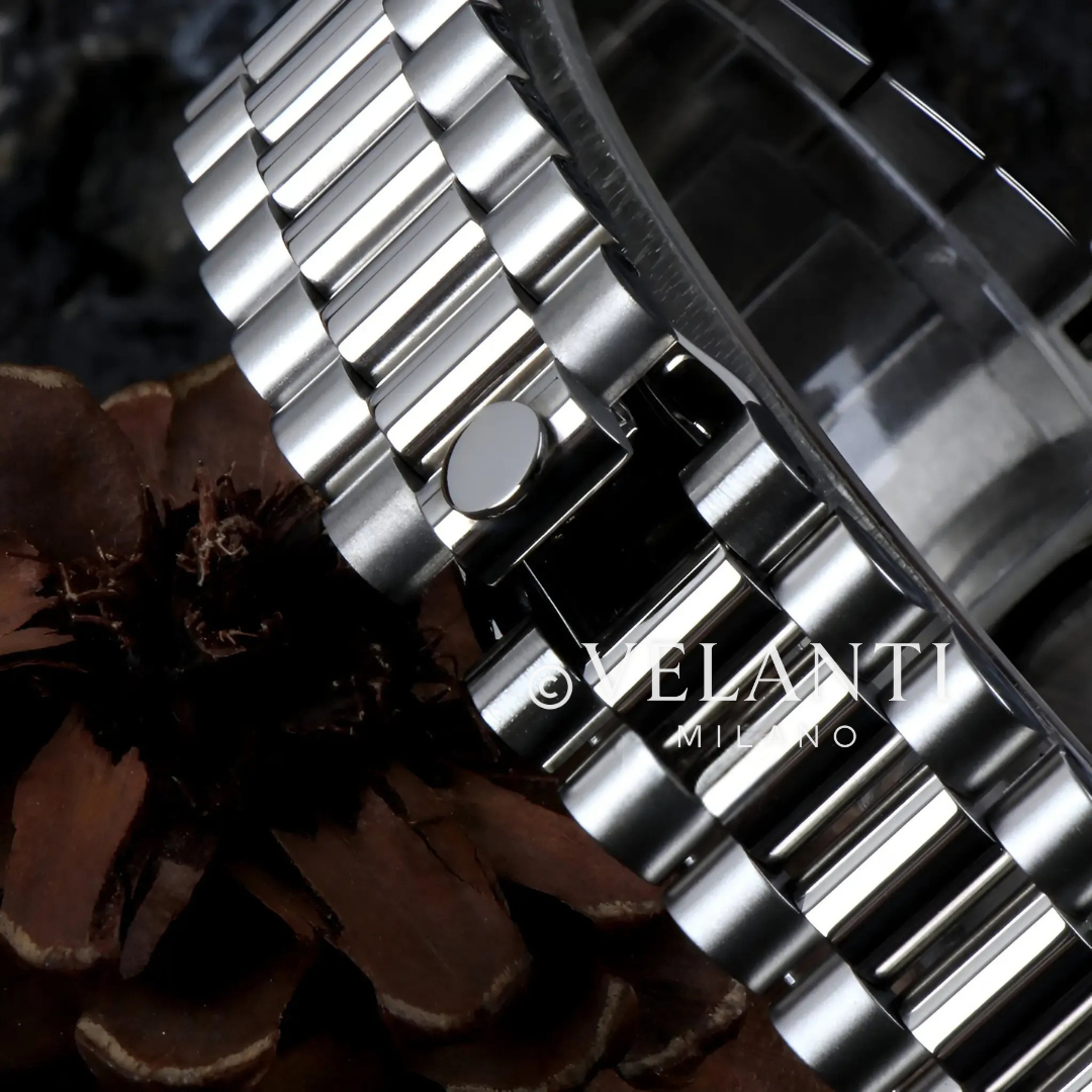 Datejust-style custom mod watch, Velanti Milano Veljust Daydate Royal Blue, product photo 6