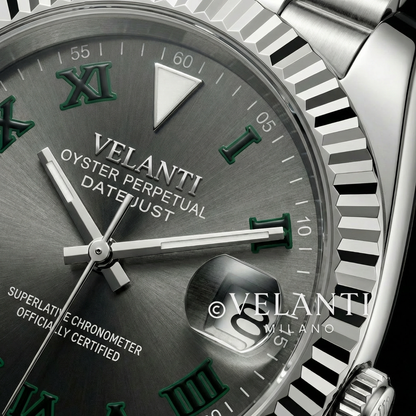 Datejust-style custom mod watch, Velanti Milano Veljust Wimbledon, product photo 6