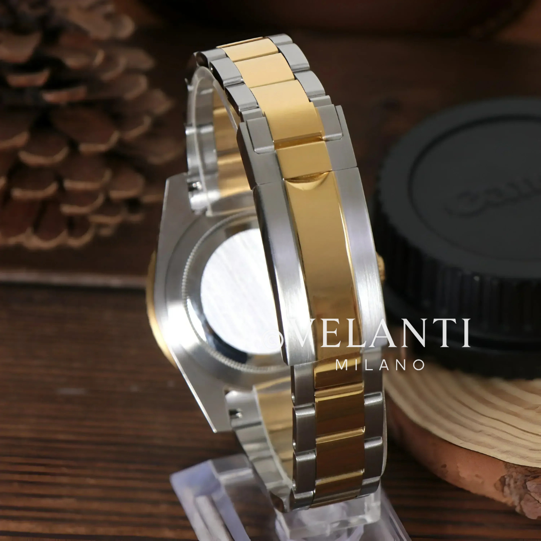 Submariner-style custom mod watch, Velanti Milano Velmariner Blue (Two Tones), product photo 10