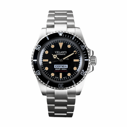 Submariner-style custom mod watch, Velanti Milano Velmariner Vintage, main product photo