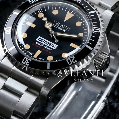 Submariner-style custom mod watch, Velanti Milano Velmariner Vintage, product photo 2