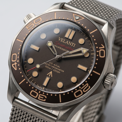 Seamaster-style custom mod watch, Velanti Milano Velmaster James Bond 007, product photo 3