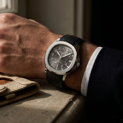 Aquanaut-style custom mod watch, Velanti Milano Velnaut Silver, product photo 4